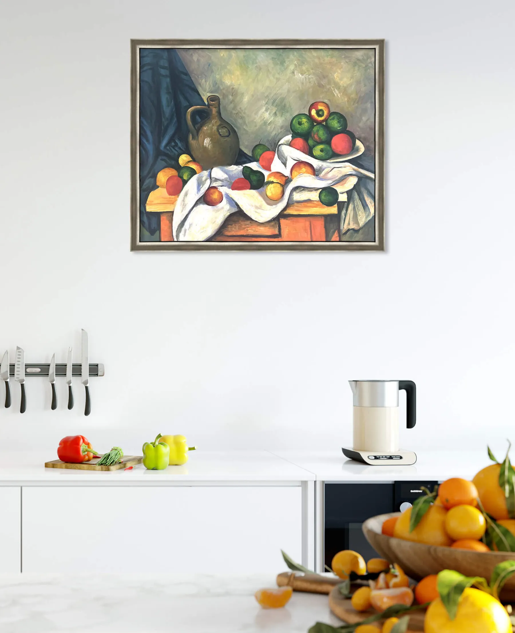 Sale Rideau, Cruchon et Compotier - Paul Cézanne Cézanne