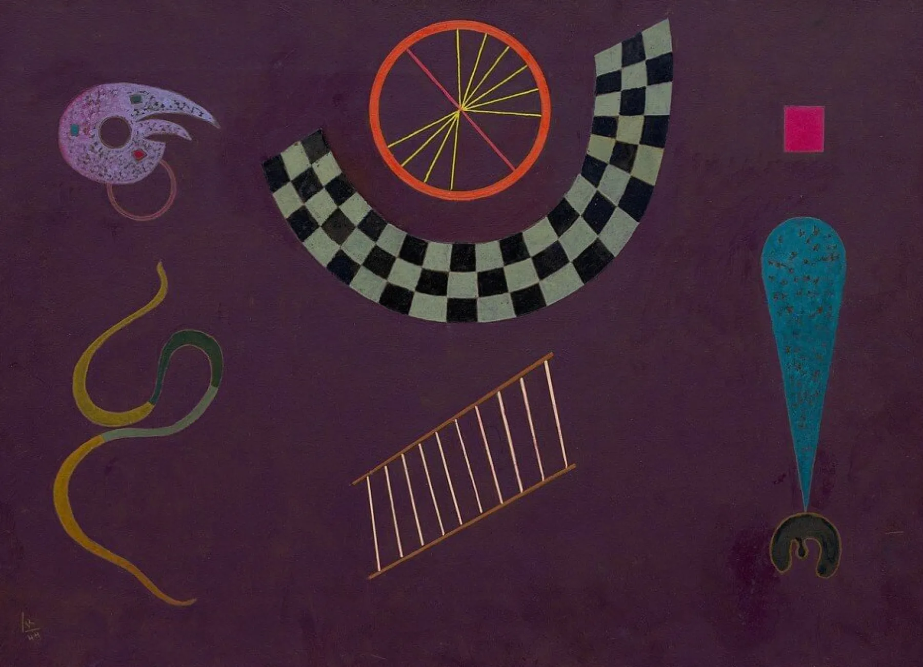 Store Ruban avec carrés - Vassily Kandinsky Kandinsky