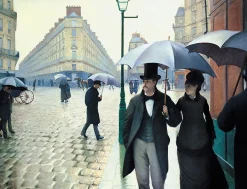 Hot Rue de Paris, temps de pluie - Gustave Caillebotte Caillebotte