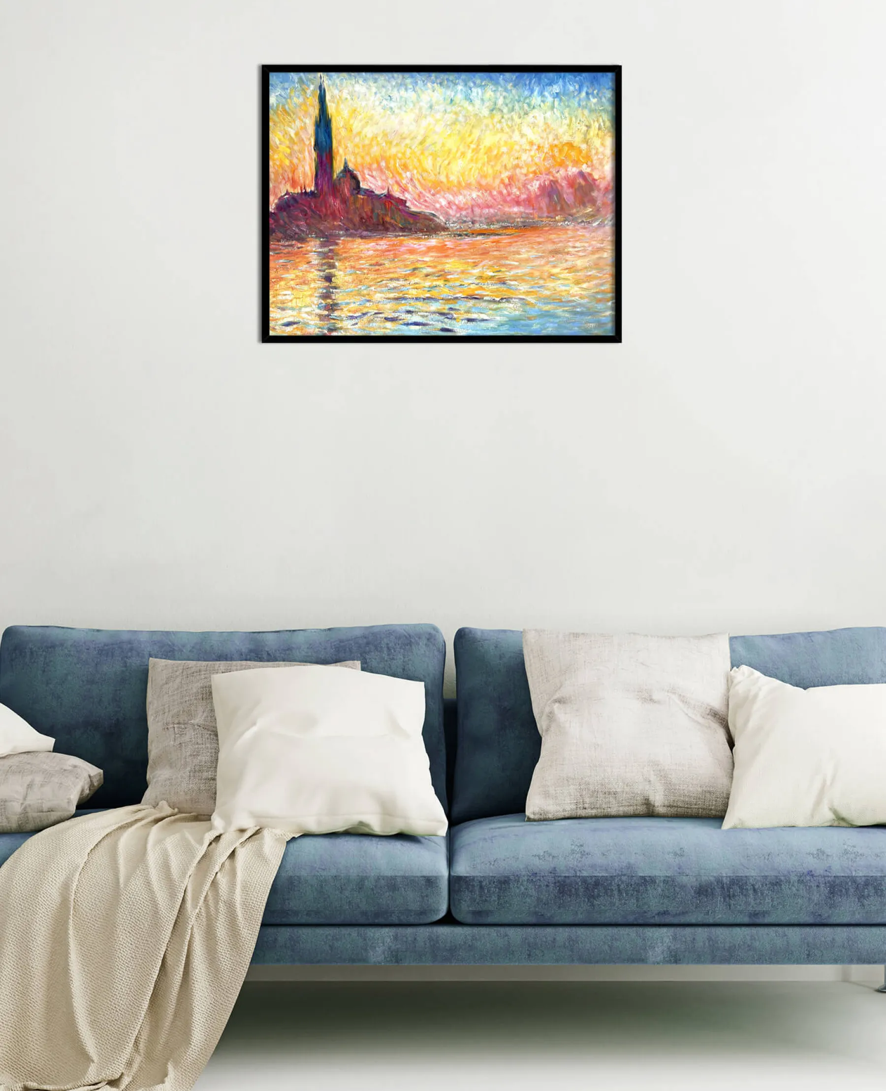 Hot Saint-Georges-Majeur au crépuscule - Claude Monet Monet