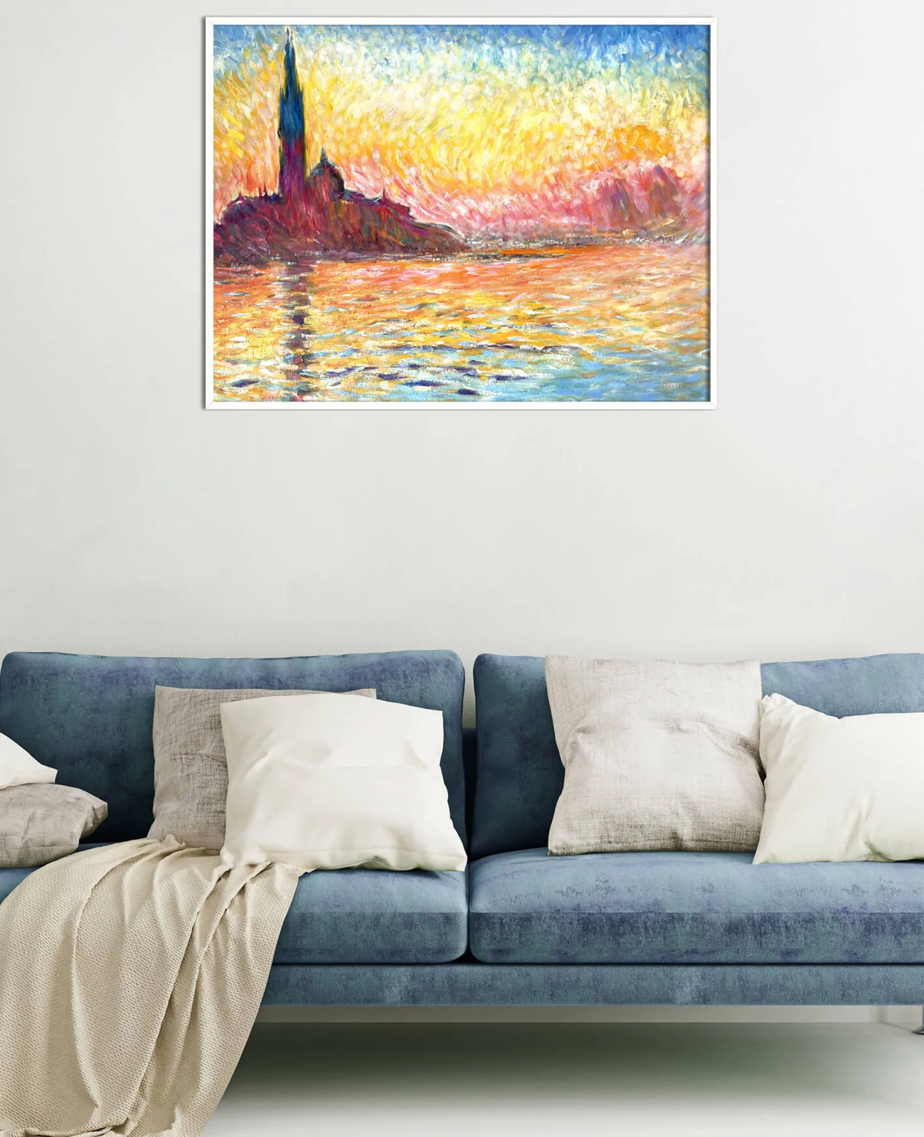 Hot Saint-Georges-Majeur au crépuscule - Claude Monet Monet