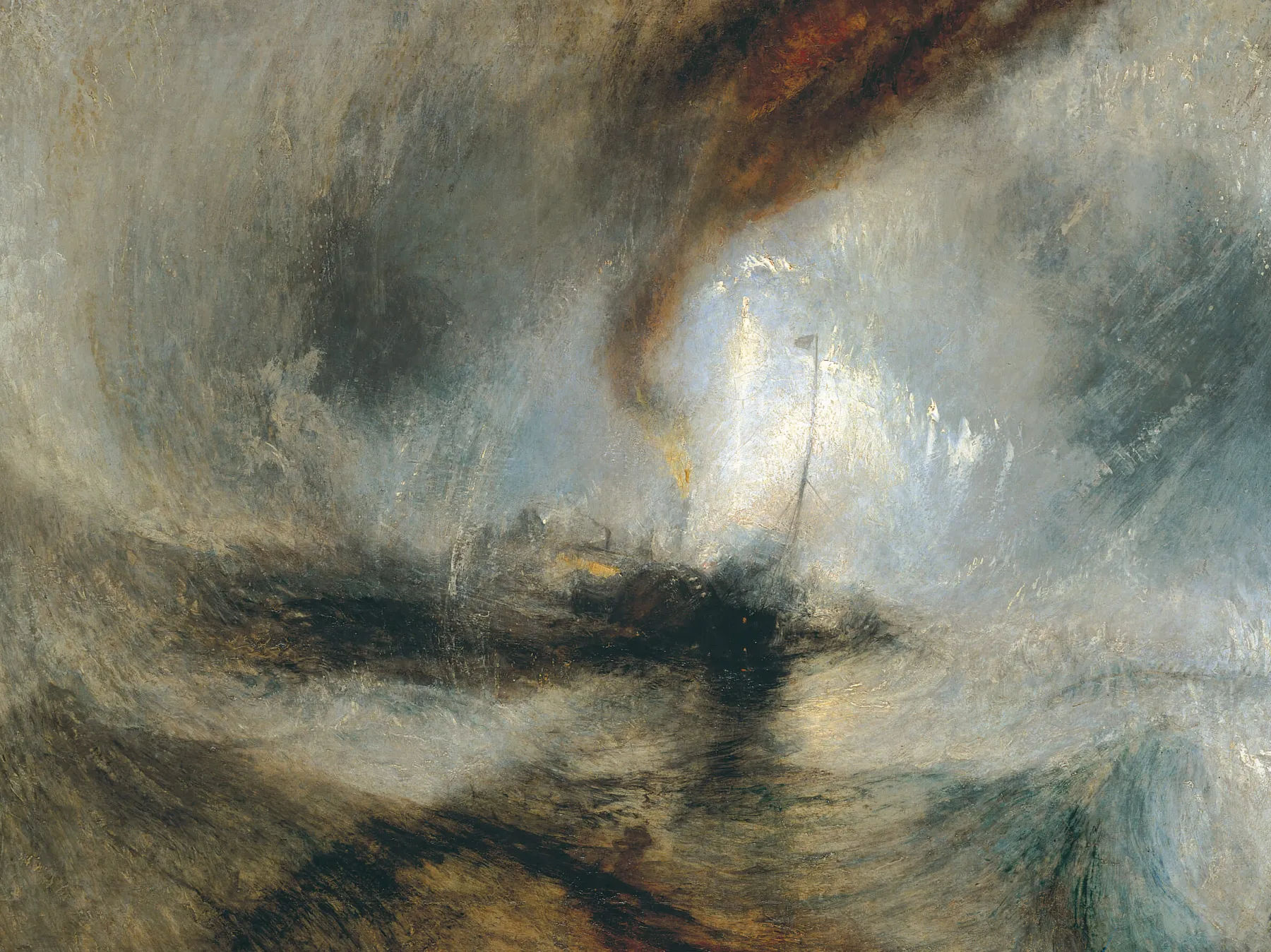 Fashion Tempête de neige - Bateau à vapeur au large de l'embouchure d'un port - William Turner Turner