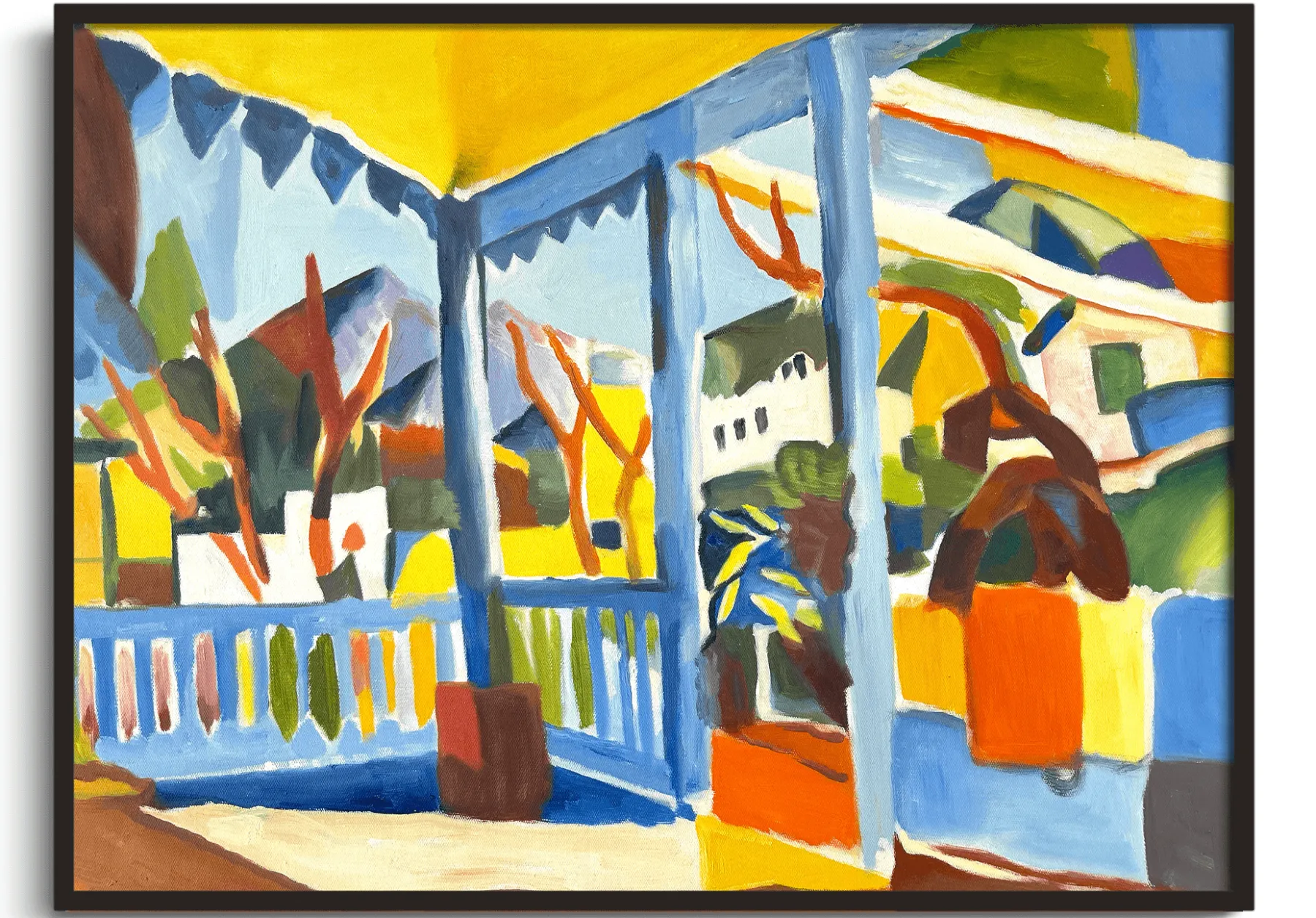 New Terrasse de la maison de campagne à St. Germain - August Macke Macke