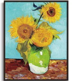 Shop Trois tournesols dans un vase - Vincent Van Gogh Van Gogh