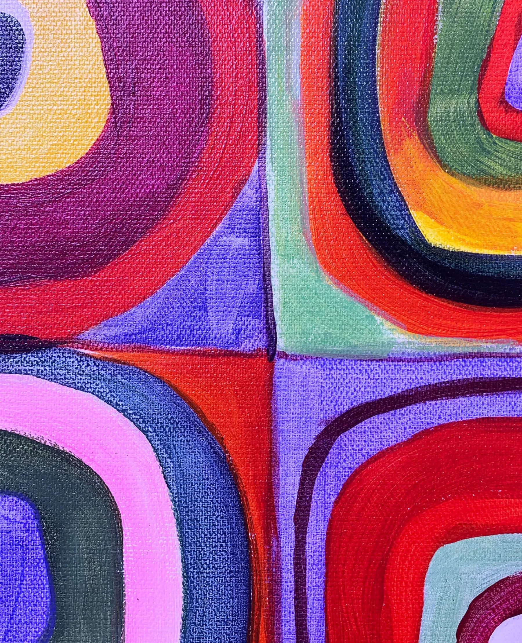 Outlet Étude de couleurs, carrés avec cercles concentriques - Vassily Kandinsky Kandinsky